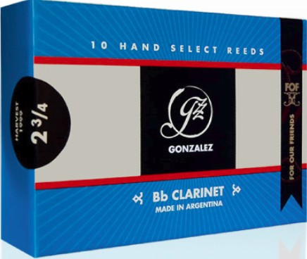 Gonzalez FOF, B♭ Clarinet Reeds — "For Our Friends", Box of 10